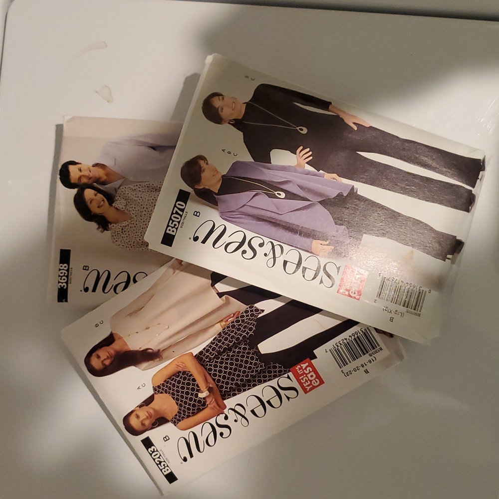 New Butterick See & Sew B5070, 3698, B5203 Coordinates And Pajamas Large X-Large